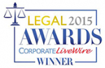 Corporate LiveWire Legal 2015 Awards Winner