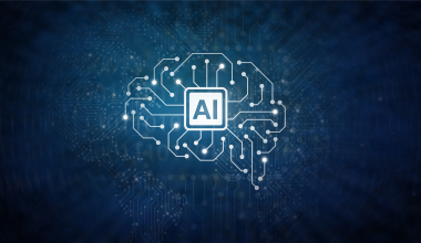 AI and Human Brain concept