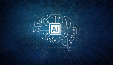 AI and Human Brain concept