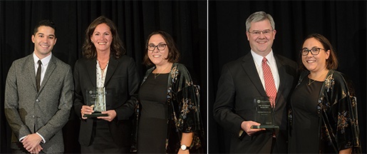 Pamela L. Cox accepting her award for "Patent Strategy & Management Attorney of the Year"