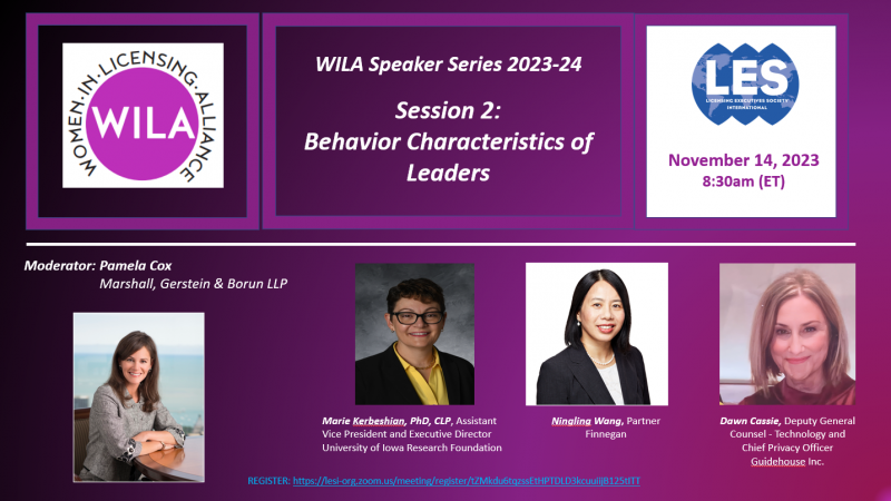 WILA Speakers Series 2023-24 | Session 2: Behavior characteristics of Leaders